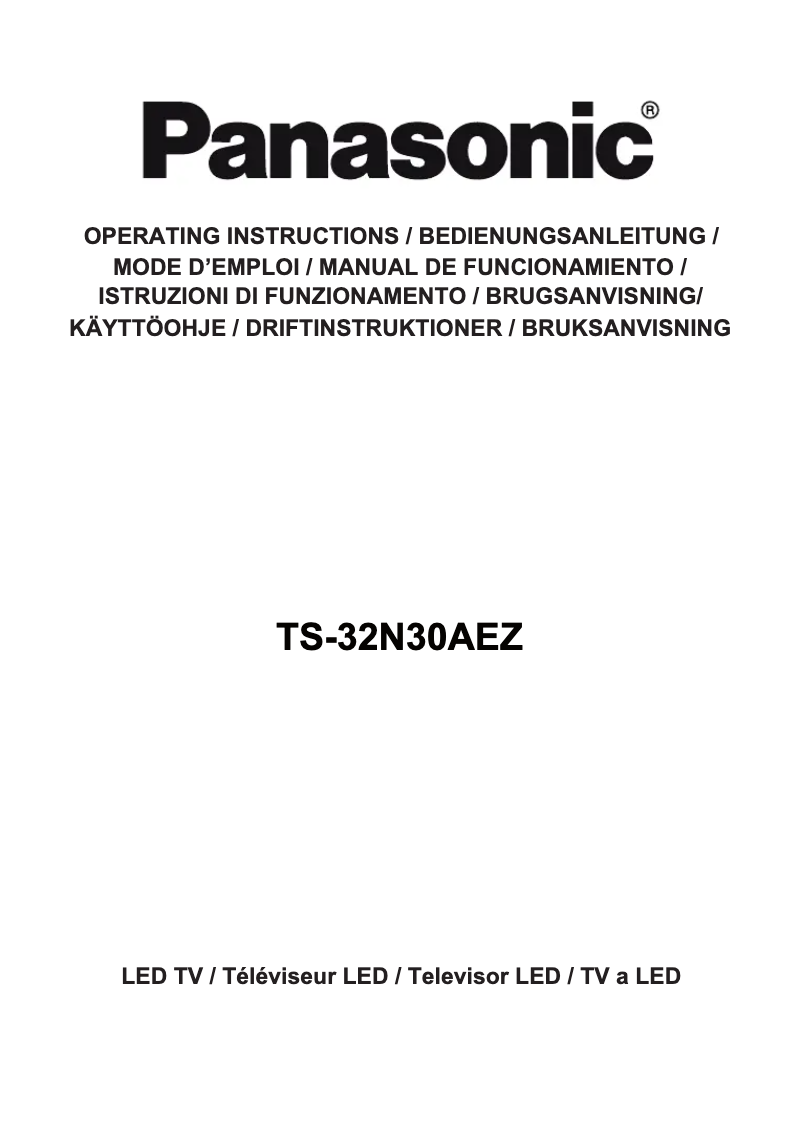 Imagen de la primera página del manual del dispositivo TS-32N30AEZ