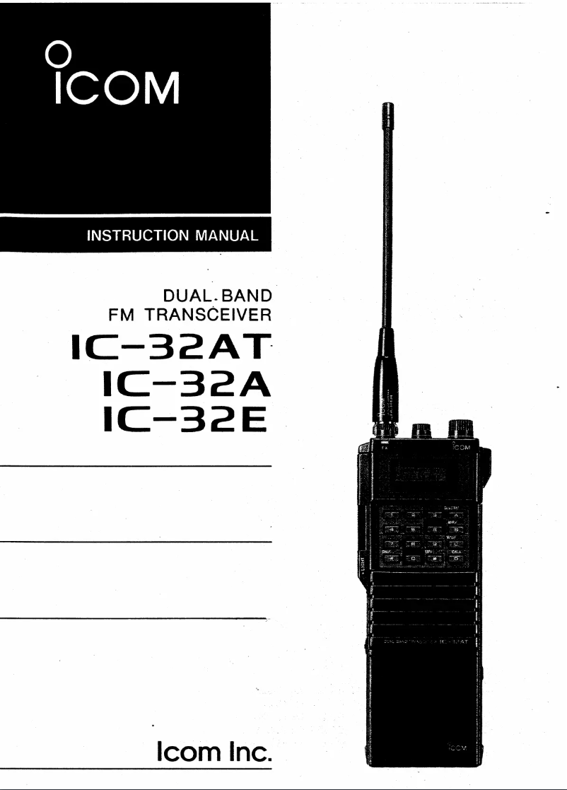 Imagen de la primera página del manual del dispositivo IC-32AT