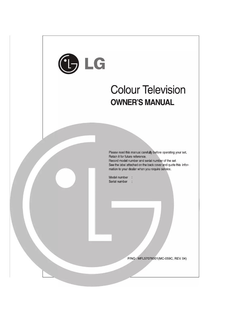 Imagen de la primera página del manual del dispositivo 21FU4RG