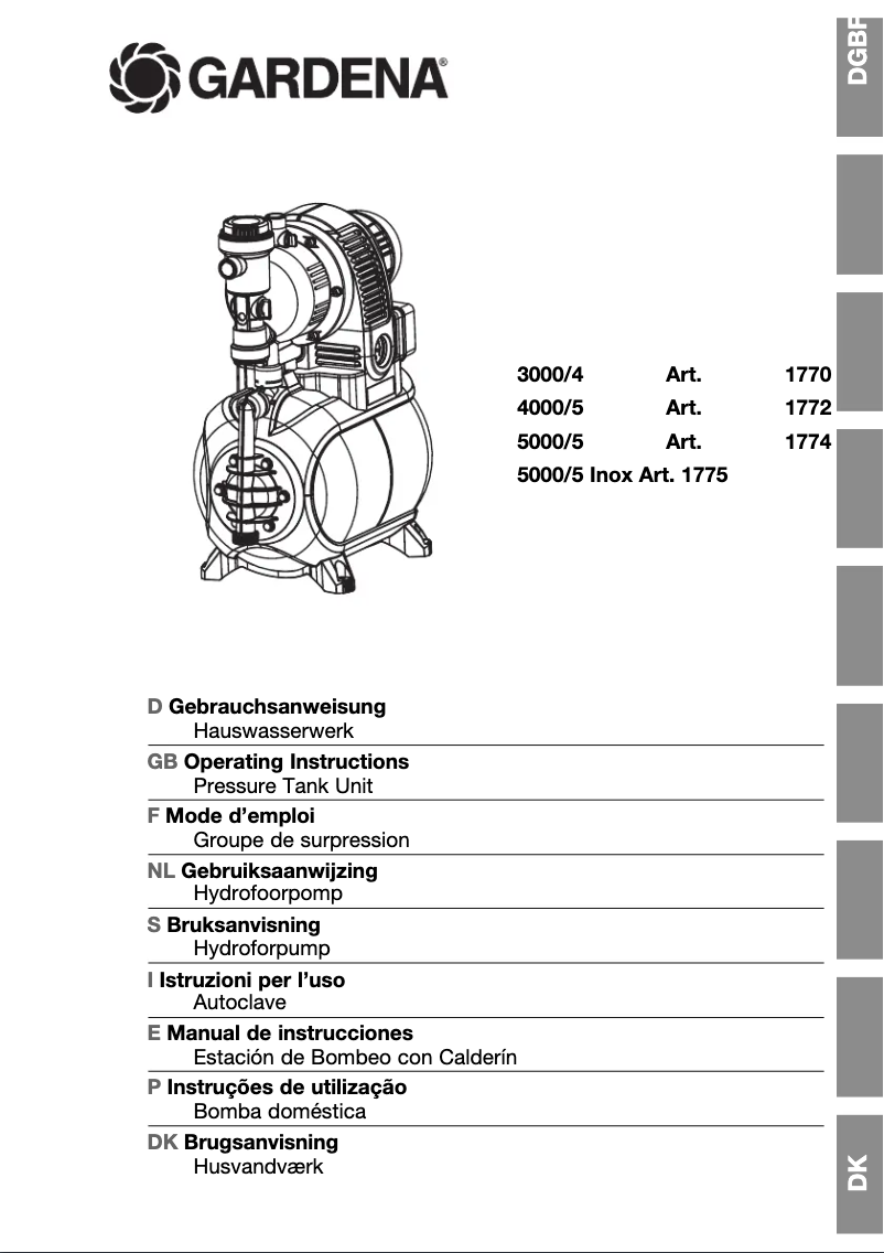 Imagen de la primera página del manual del dispositivo 5000/5