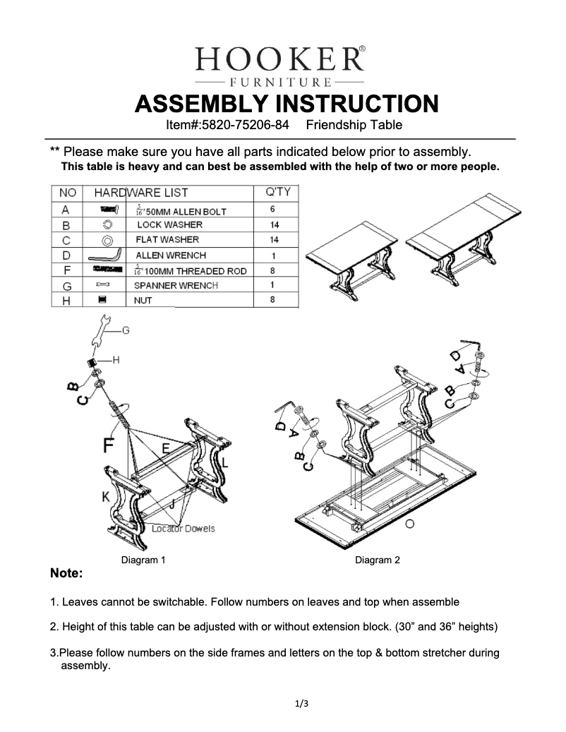 Imagen de la primera página del manual del dispositivo 5820-75206-84