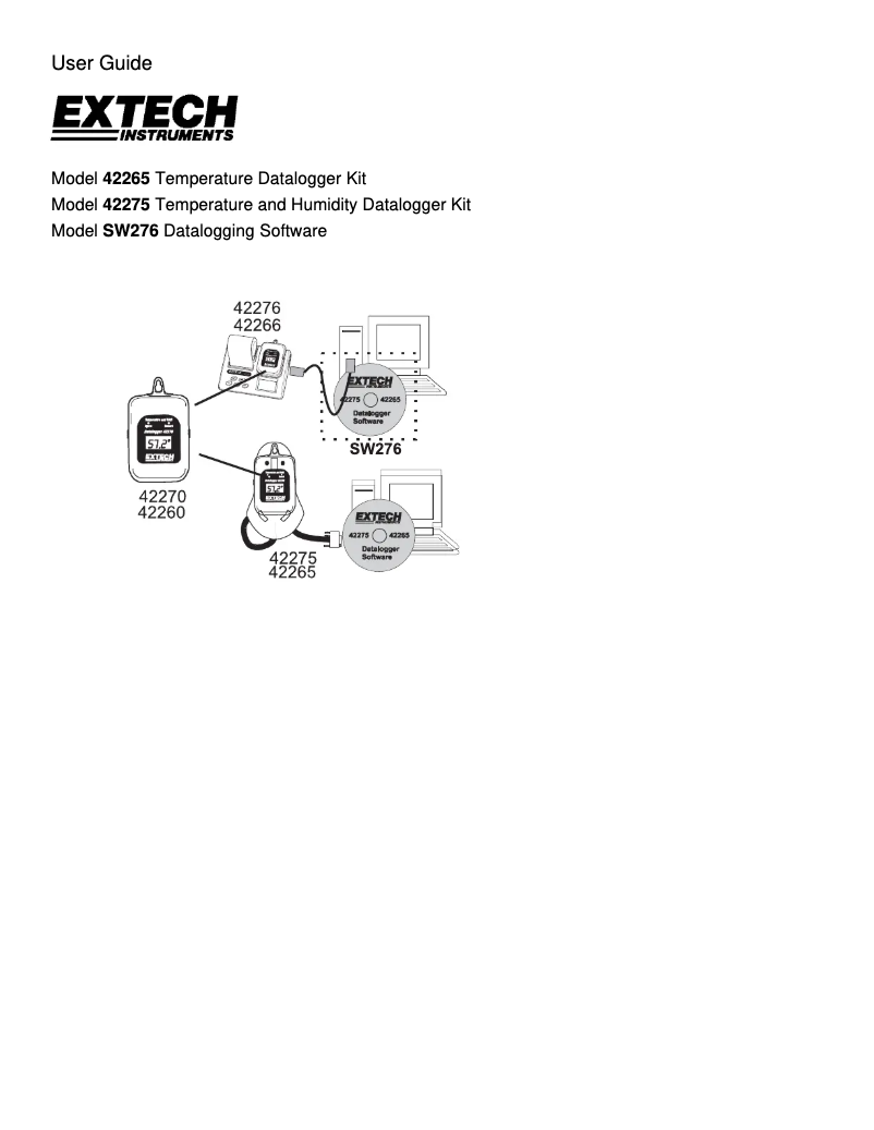 Página 1 del manual Manual de usuario Extech 42265