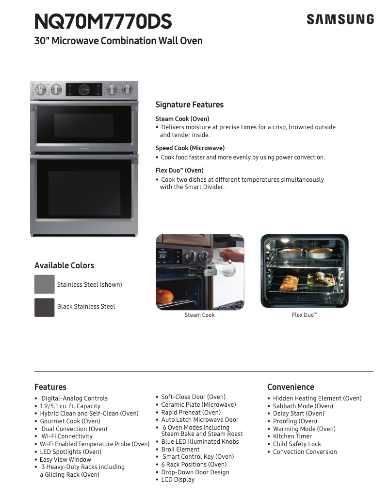 Imagen de la primera página del manual del dispositivo NQ70M7770DS