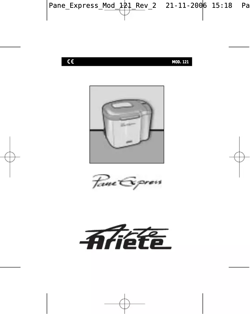 Imagen de la primera página del manual del dispositivo 121 Pane Express