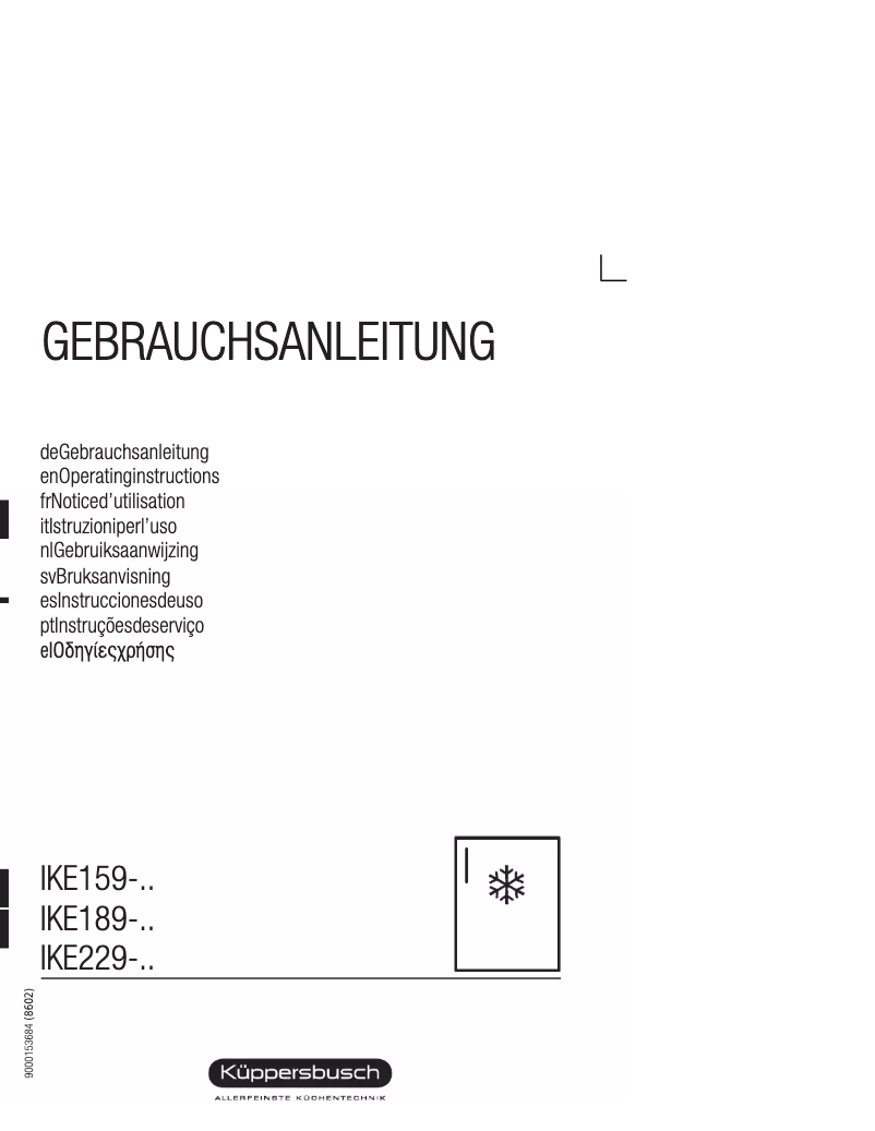 Página 1 del manual Manual de usuario Küppersbusch IKE 189-6