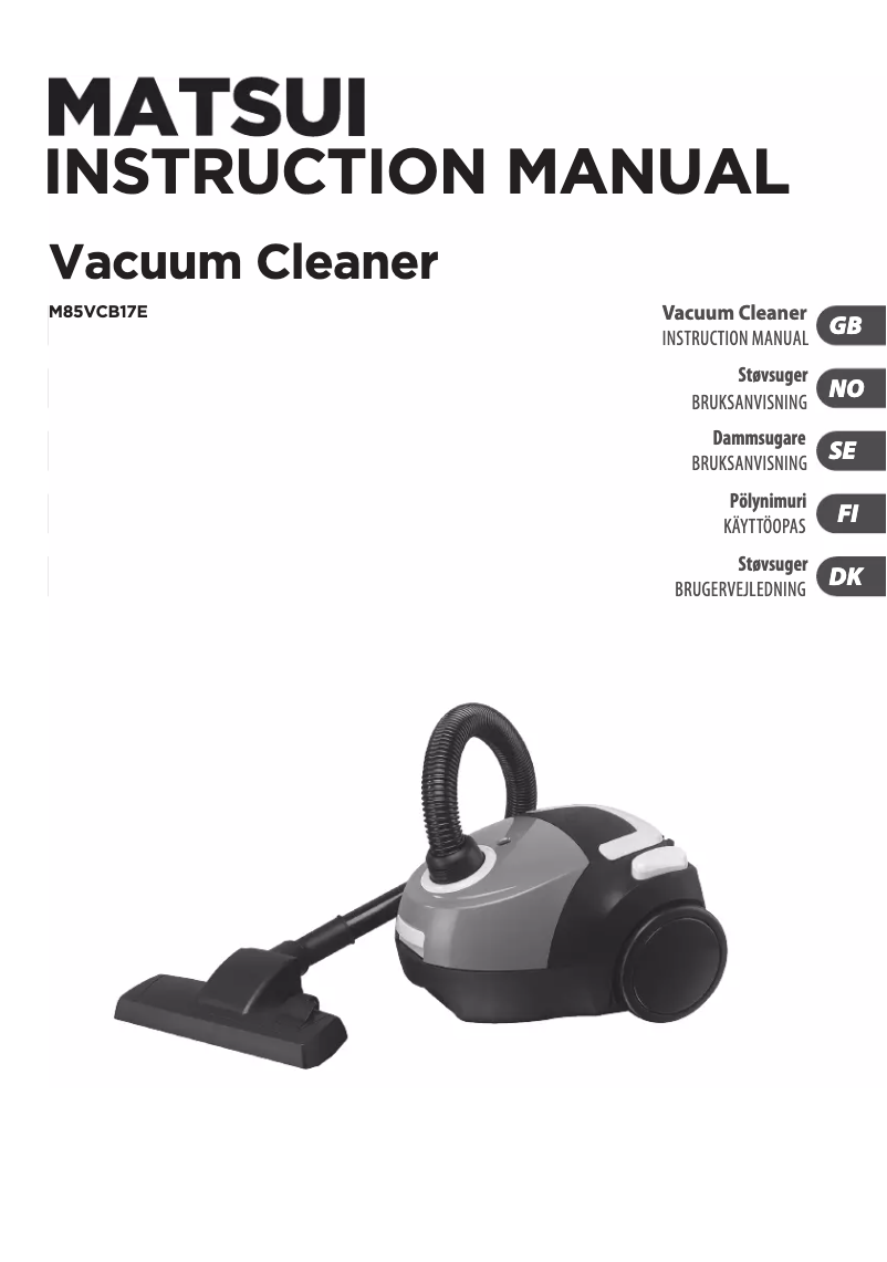 Imagen de la primera página del manual del dispositivo M85VCB17E