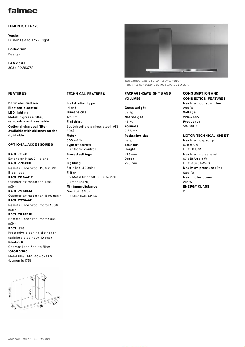 Imagen de la primera página del manual del dispositivo Lumen 175