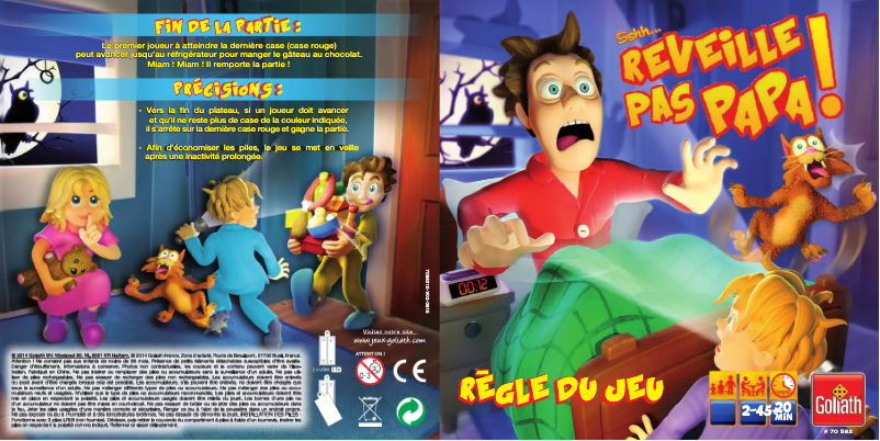 Página 1 del manual Manual de usuario Goliath Réveille pas papa