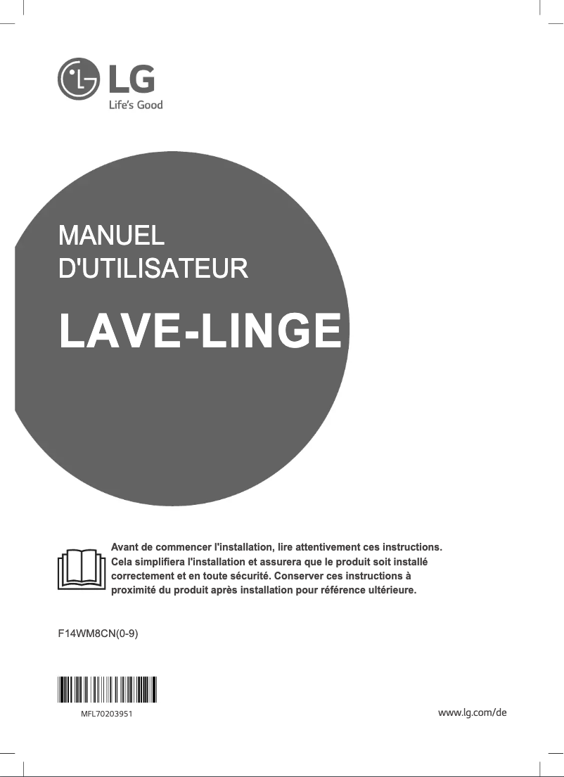 Página nº 1 - Manual de usuario LG F14WM8CN1