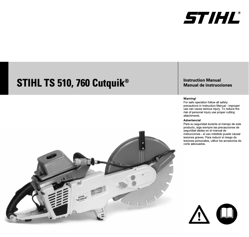 Página 1 del manual Manual de usuario Stihl TS 760