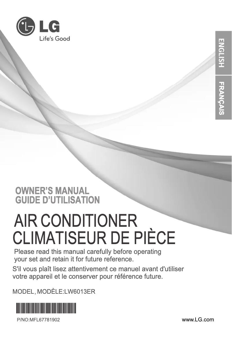 Página 1 del manual Manual de usuario LG LW6013ER