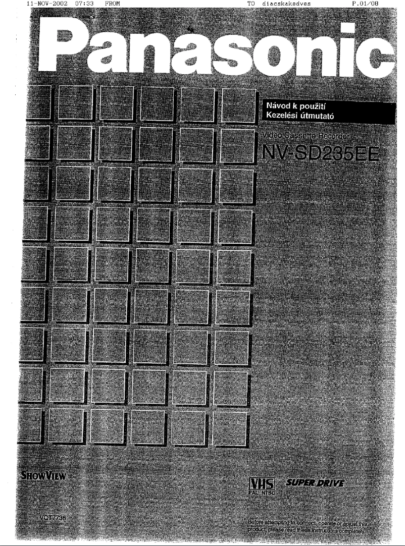 Imagen de la primera página del manual del dispositivo NV-SD235EE