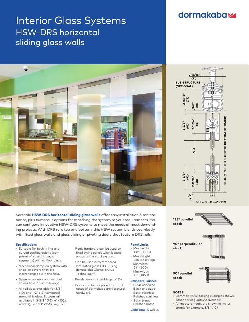 Página 1 del manual Manual de usuario Dormakaba HSW-DRS
