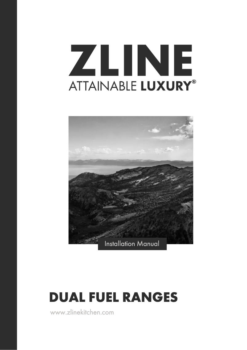 Página nº 1 - Guía de instalación ZLine RA-RM-36