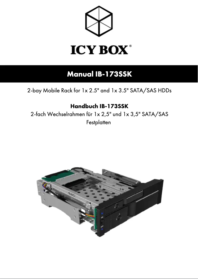 Página 1 del manual Manual de usuario Icy Box IB-173SSK