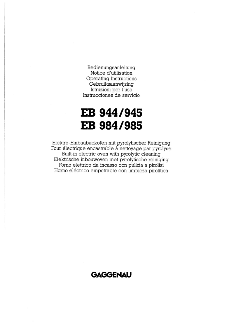 Imagen de la primera página del manual del dispositivo EB984