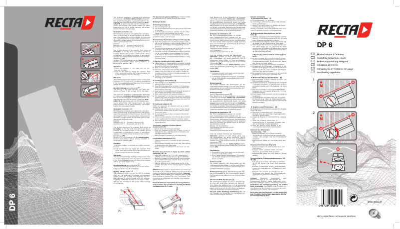 Imagen de la primera página del manual del dispositivo DP-6