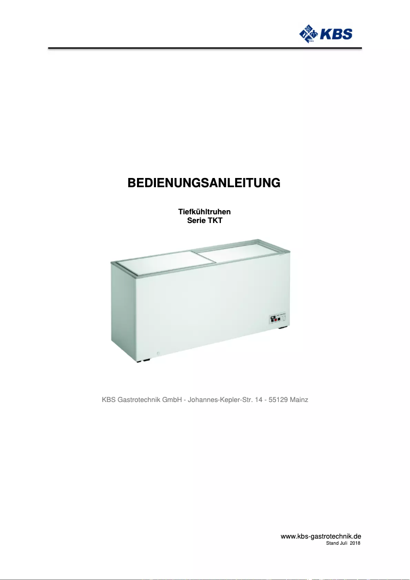 Imagen de la primera página del manual del dispositivo TKT 430