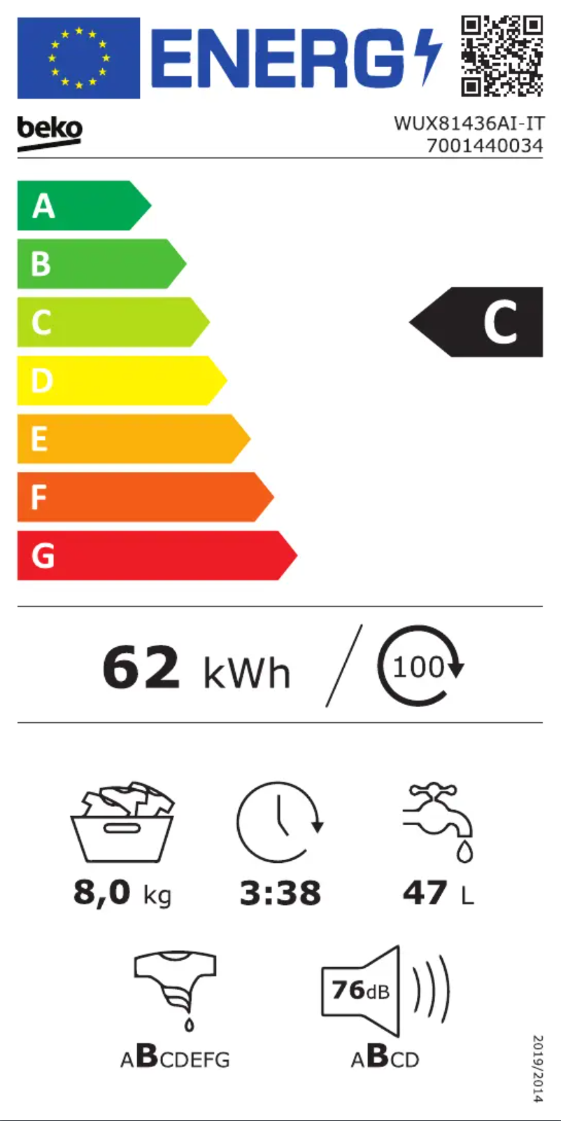 Imagen de la primera página del manual del dispositivo WUX81436AI