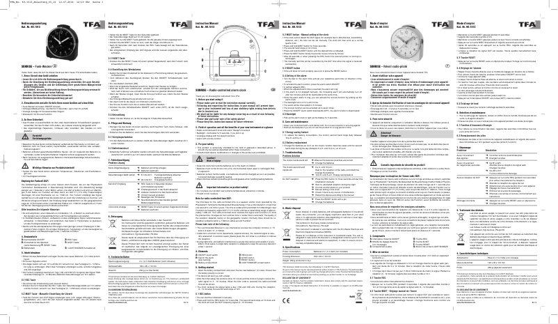 Página nº 1 - Manual de usuario TFA 60.1513.01