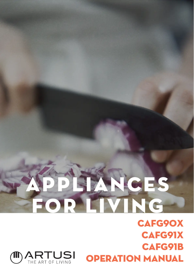 Página 1 del manual Manual de usuario Artusi CAFG91B