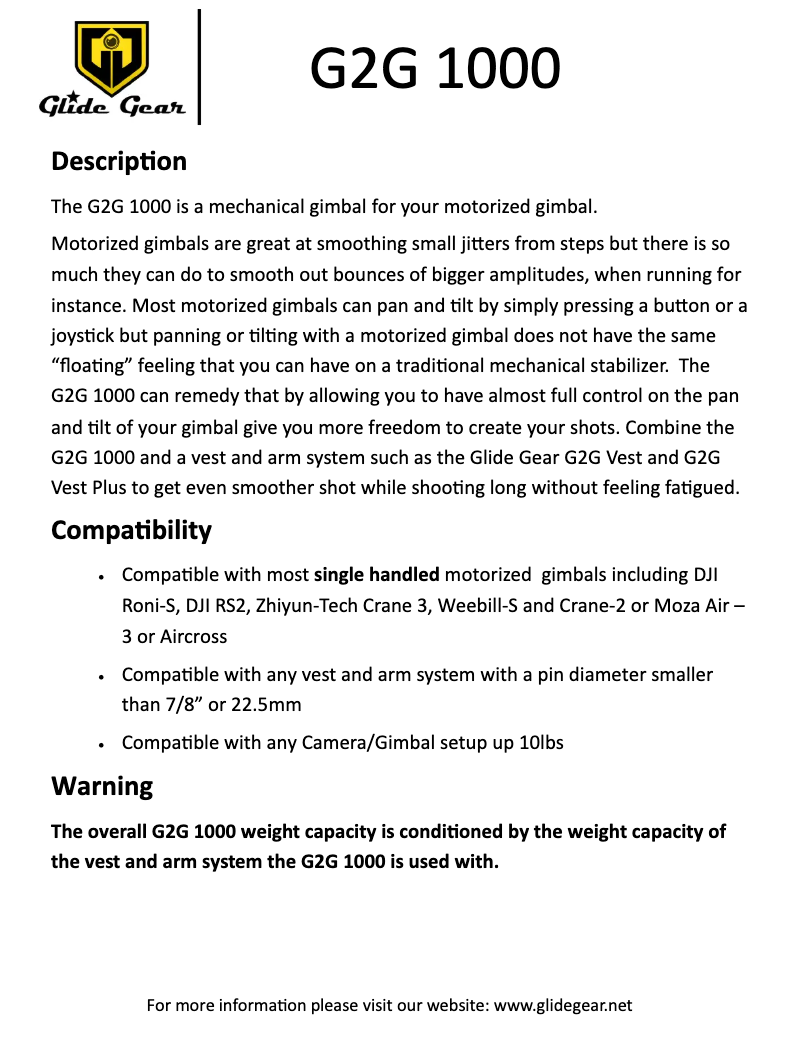 Imagen de la primera página del manual del dispositivo G2G 1000