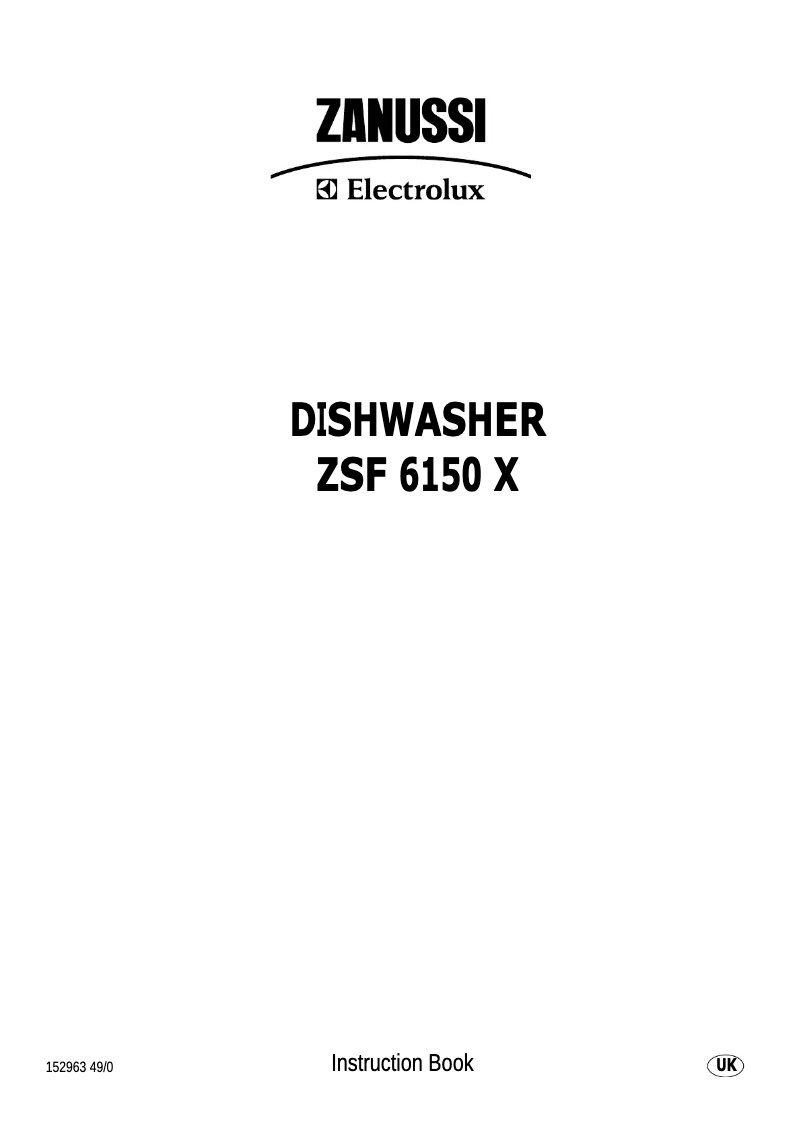 Página 1 del manual Manual de usuario Zanussi-Electrolux ZSF6150X