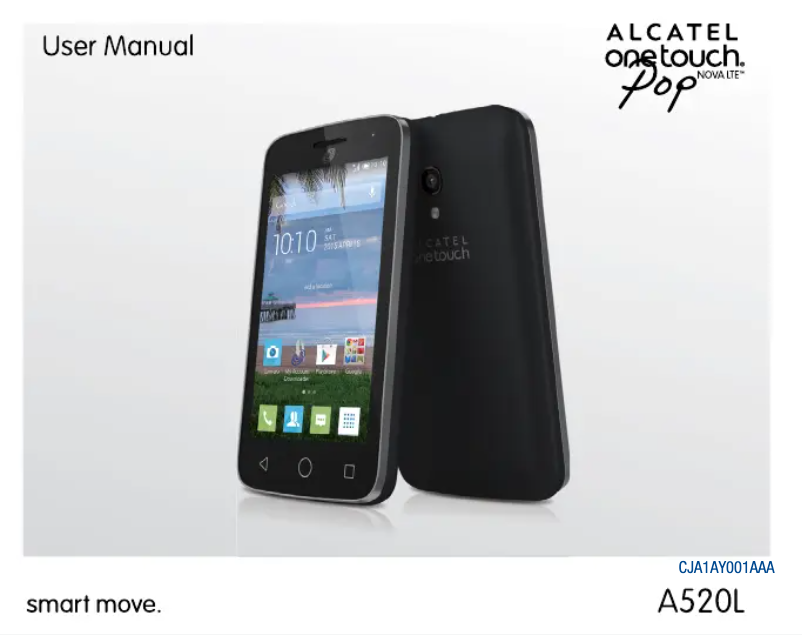 Página 1 del manual Manual de usuario Alcatel One Touch Pop Nova