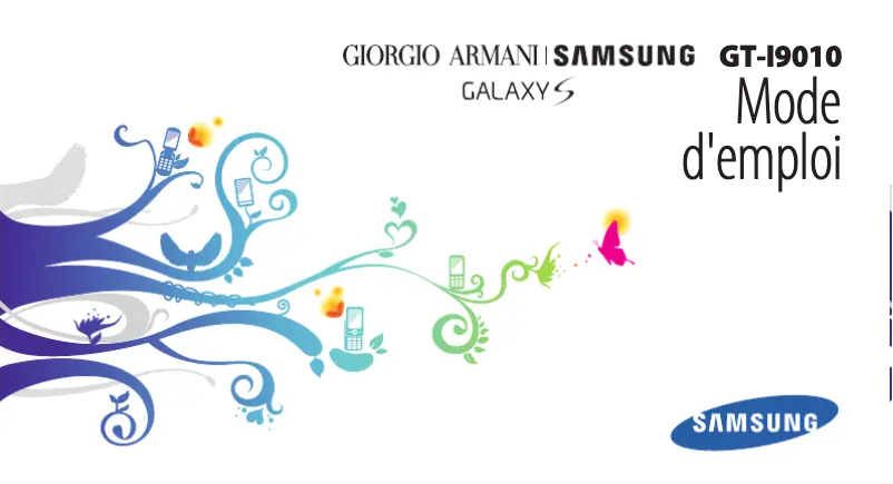 Página 1 del manual Manual de usuario Samsung Galaxy S Giorgio Armani GT-i9010