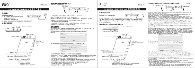 Página 1 del manual Manual de usuario FiiO E18
