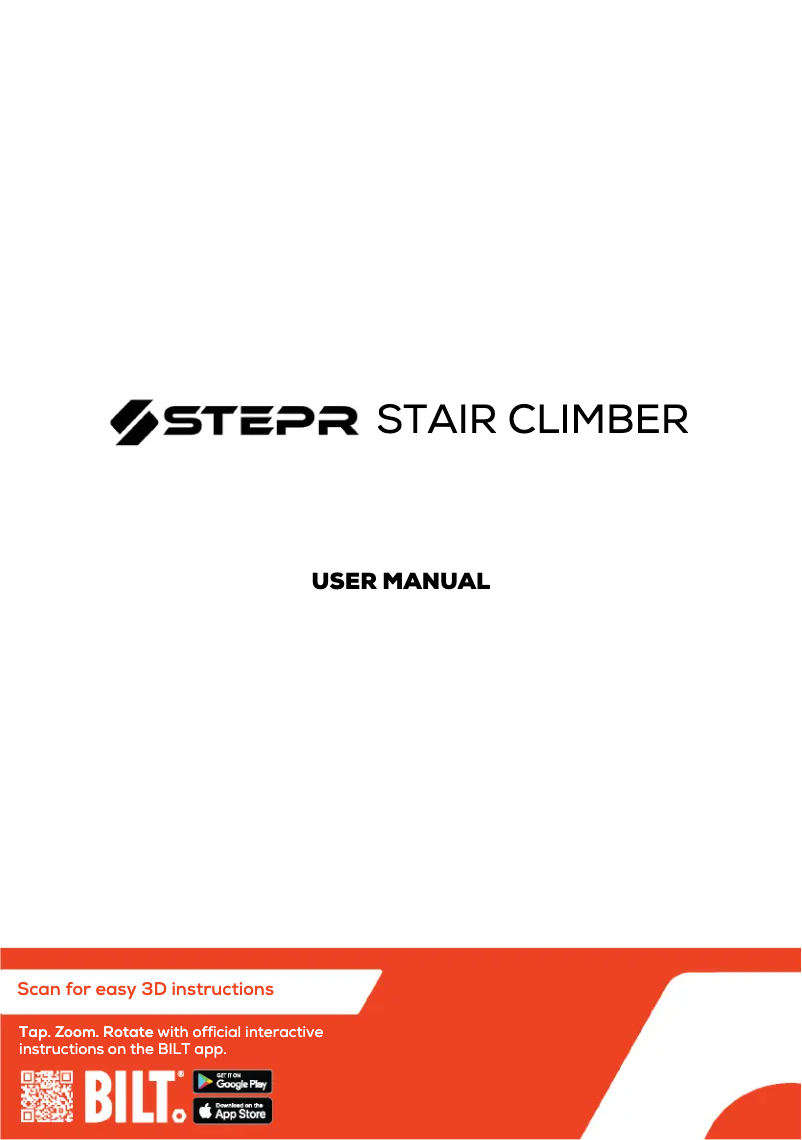Página nº 1 - Manual de usuario STEPR Star Climber