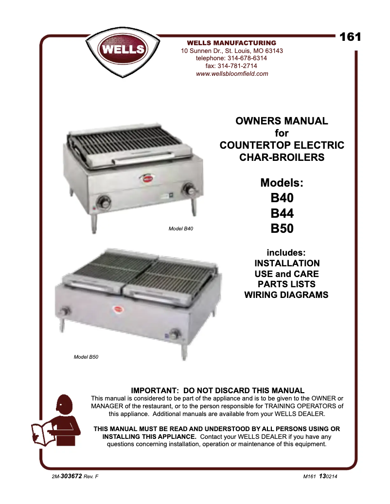 Imagen de la primera página del manual del dispositivo B50