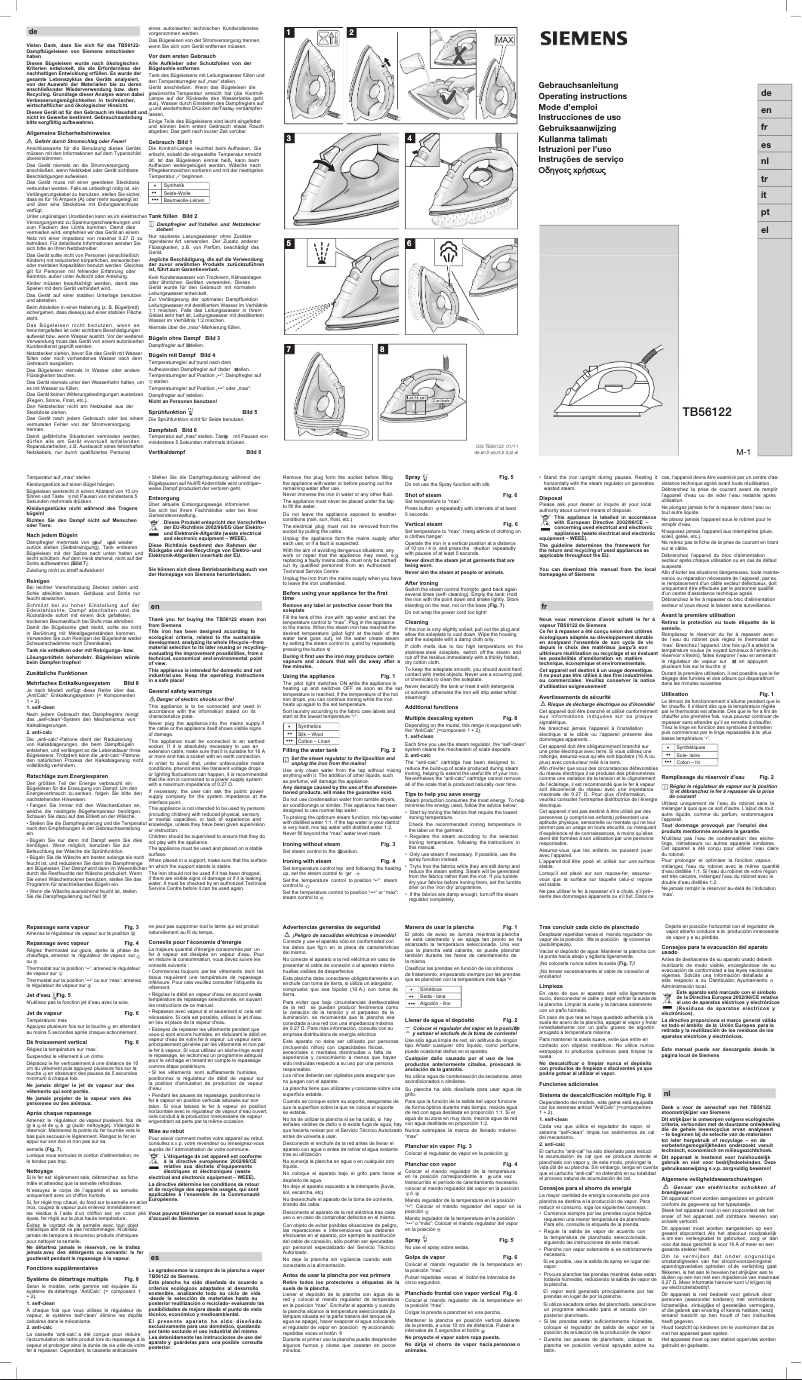 Página 1 del manual Manual de usuario Siemens TB10301