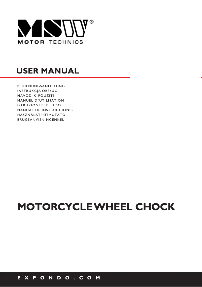 Imagen de la primera página del manual del dispositivo MSW-MWC-01
