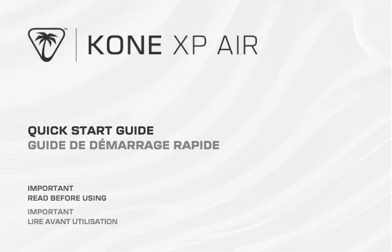 Imagen de la primera página del manual del dispositivo Kone XP Air