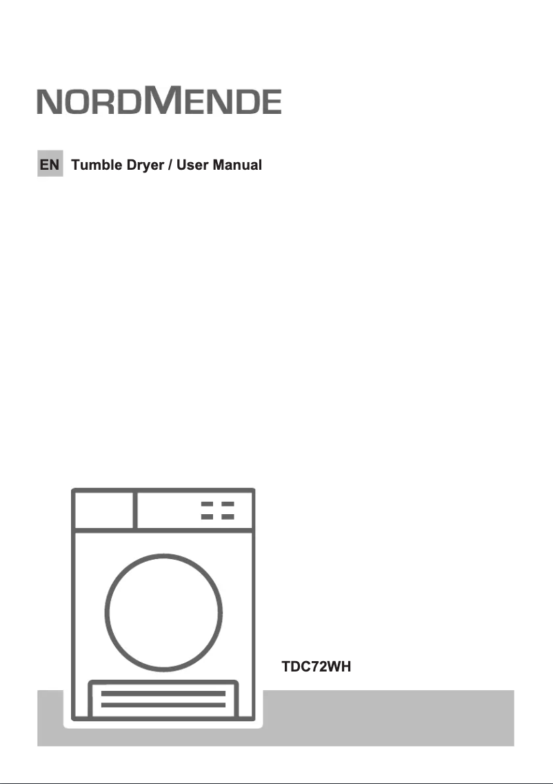 Página 1 del manual Manual de usuario Nordmende TDC72WH