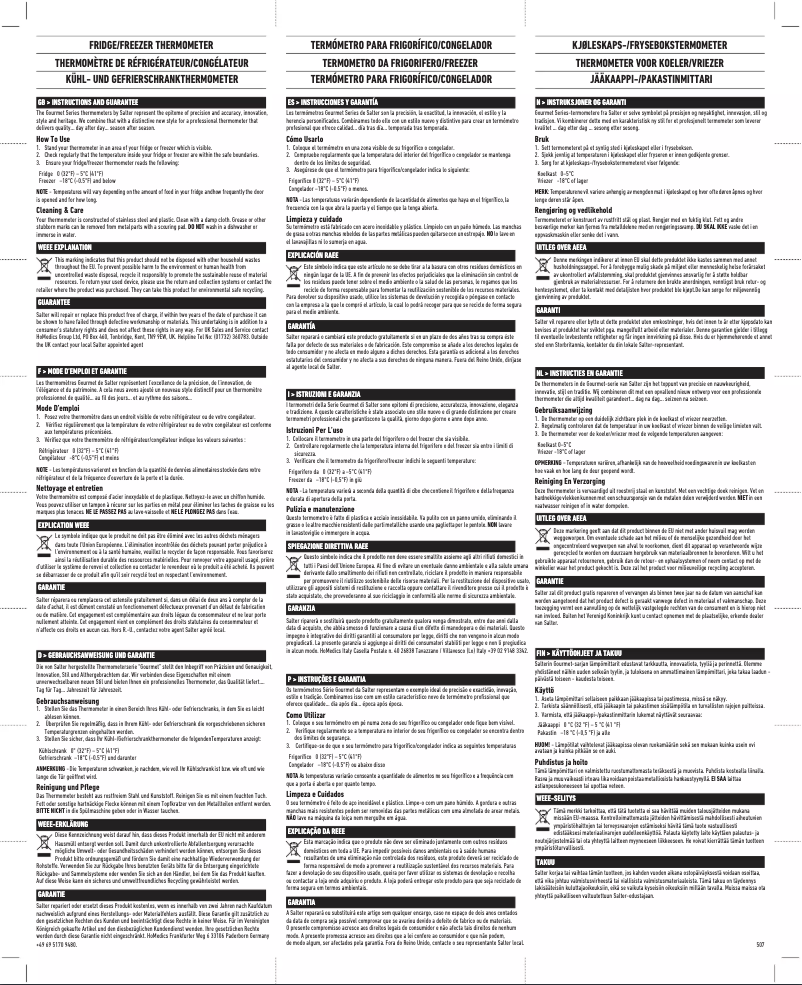 Imagen de la primera página del manual del dispositivo 507