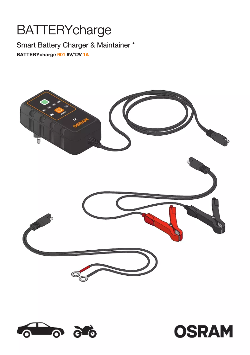 Página 1 del manual Instrucciones / montaje Osram BATTERYcharge 901