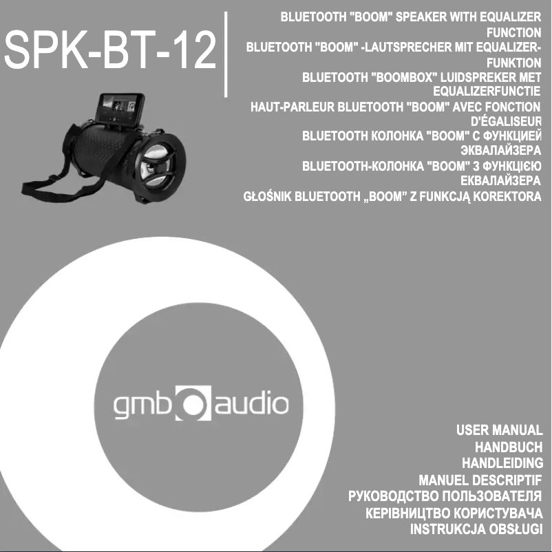 Página 1 del manual Manual de usuario Gembird SPK-BT-12