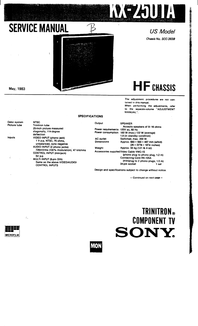 Imagen de la primera página del manual del dispositivo KX-2501A