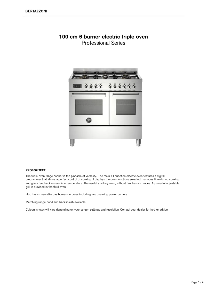 Imagen de la primera página del manual del dispositivo PRO106L2EXT