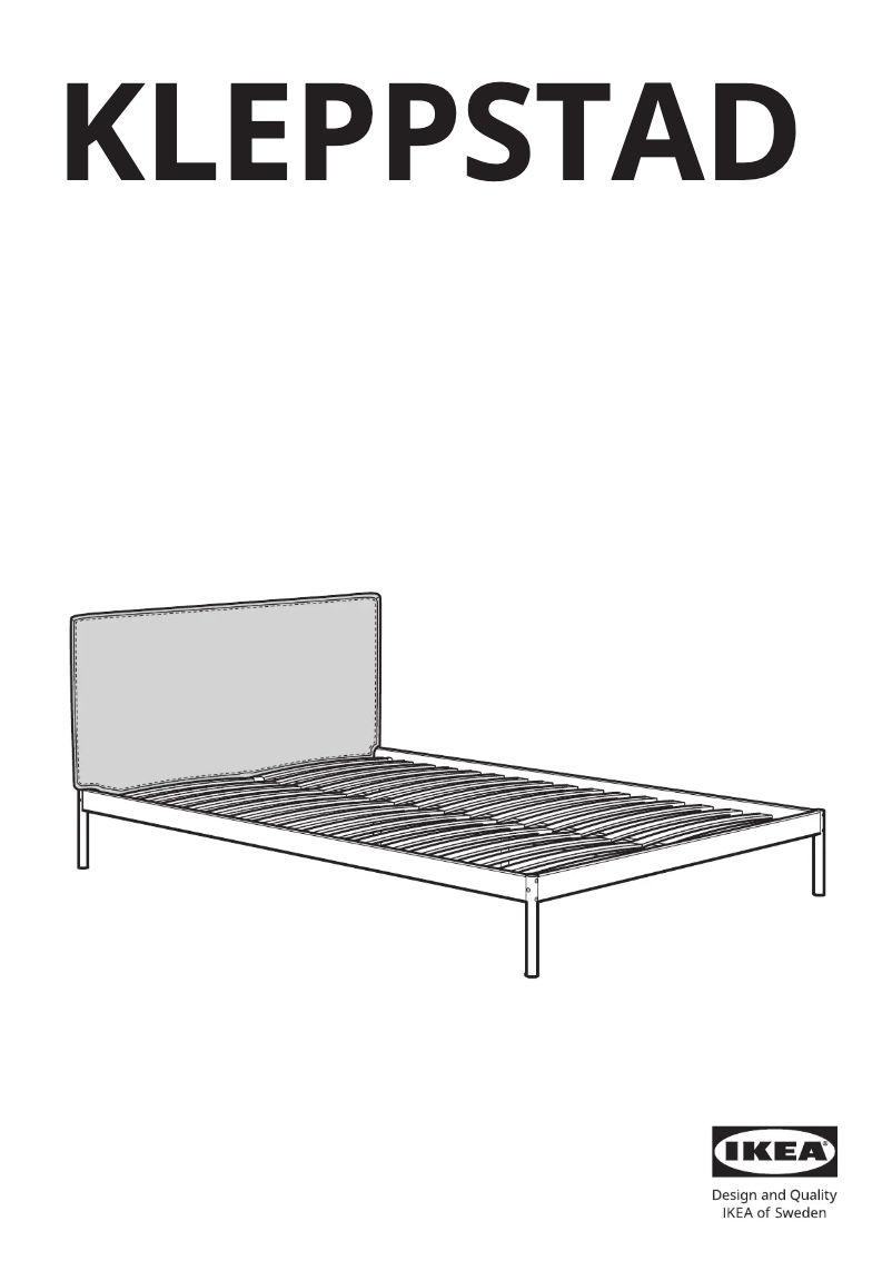 Página 1 del manual Manual de usuario Ikea KLEPPSTAD 004.926.77