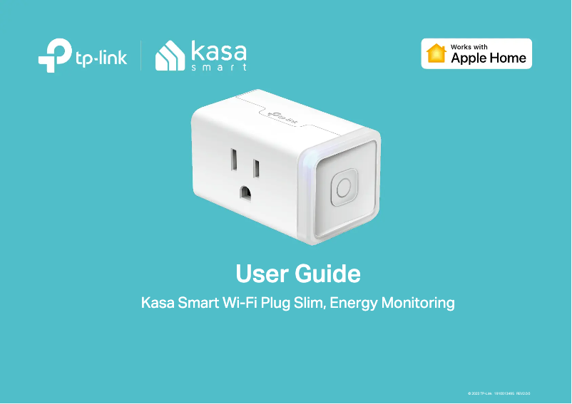 Imagen de la primera página del manual del dispositivo Kasa EP25