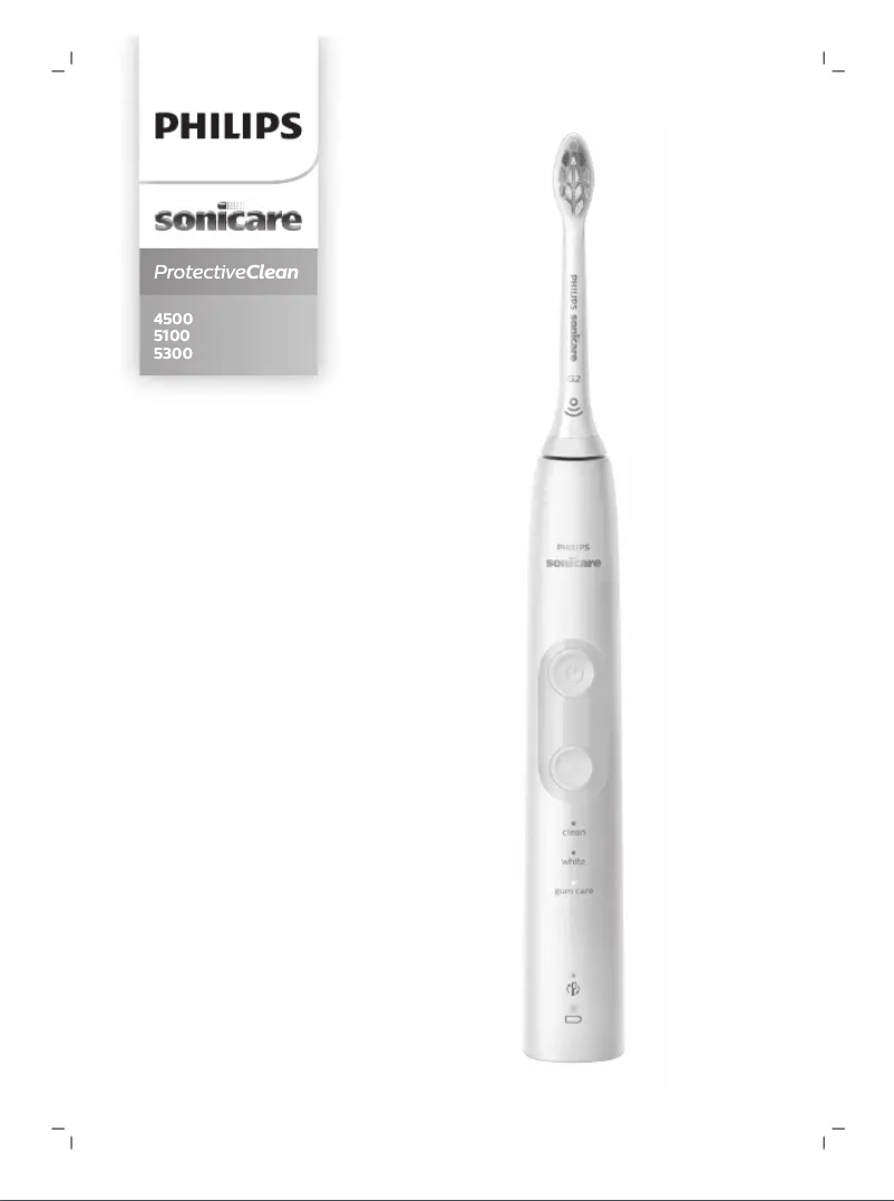 Página 1 del manual Manual de usuario Philips Sonicare ProtectiveClean 4500 HX6836