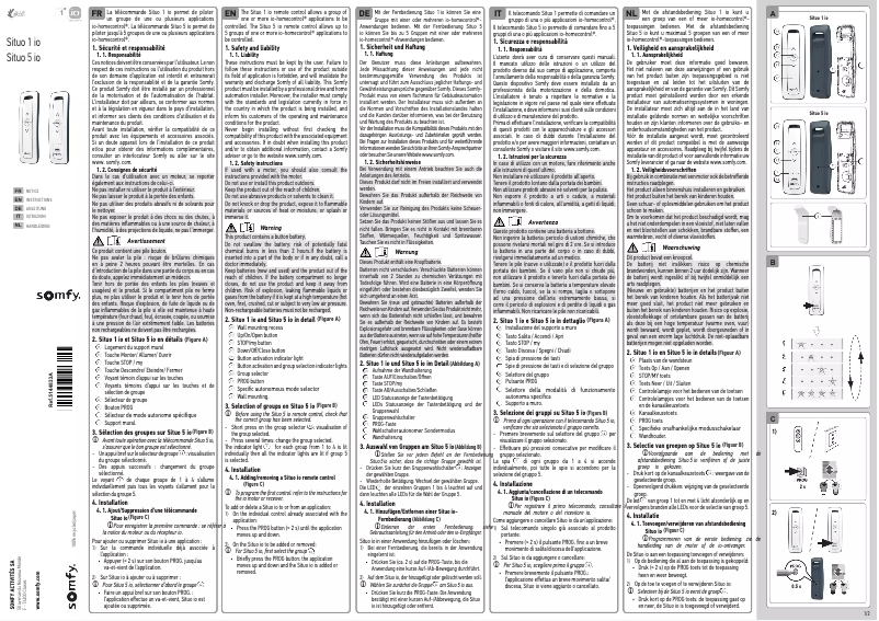 Imagen de la primera página del manual del dispositivo Situo 5 io