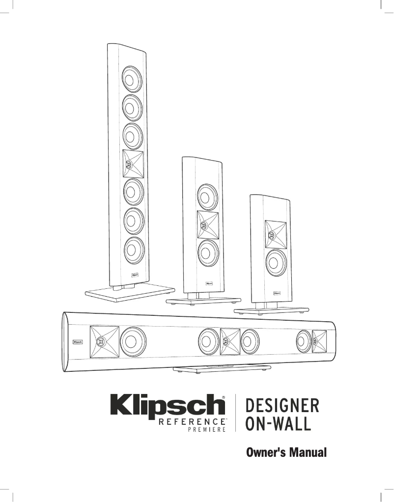 Página 1 del manual Manual de usuario Klipsch Designer On-Wall
