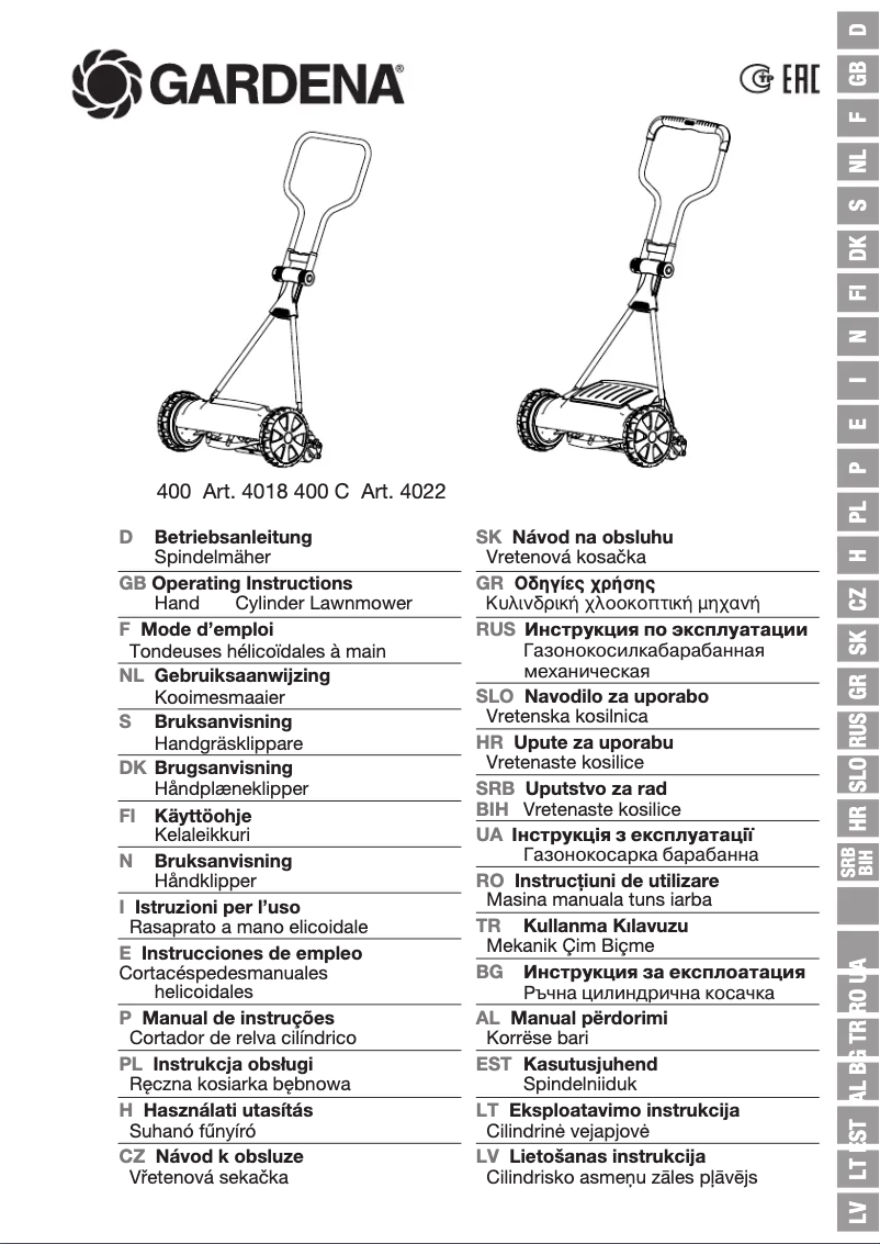 Imagen de la primera página del manual del dispositivo Classic 400