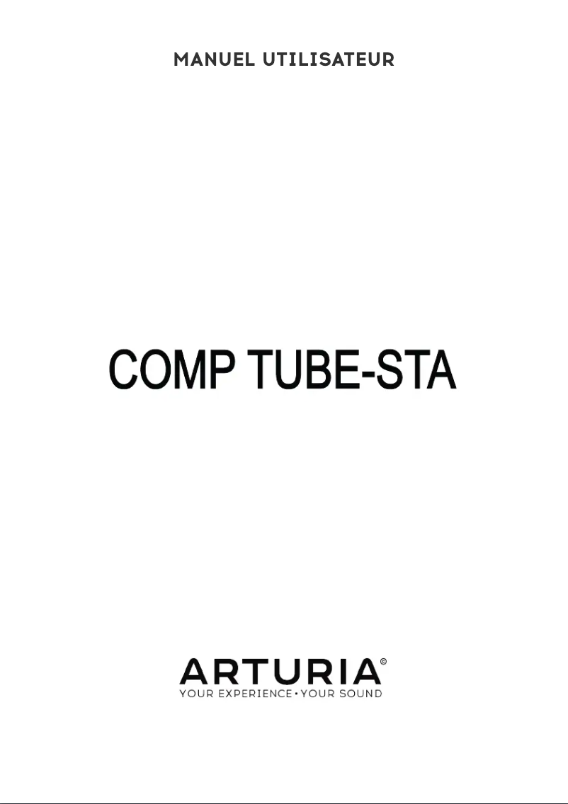 Página 1 del manual Manual de usuario Arturia Comp Tube-STA