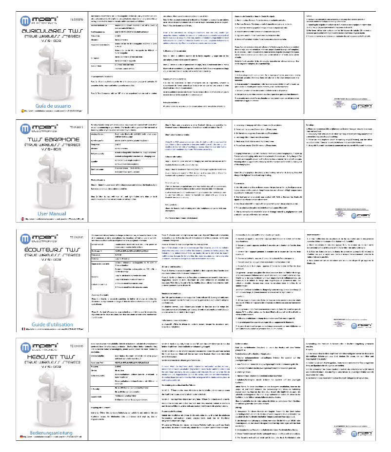 Imagen de la primera página del manual del dispositivo TE.03.0315.02