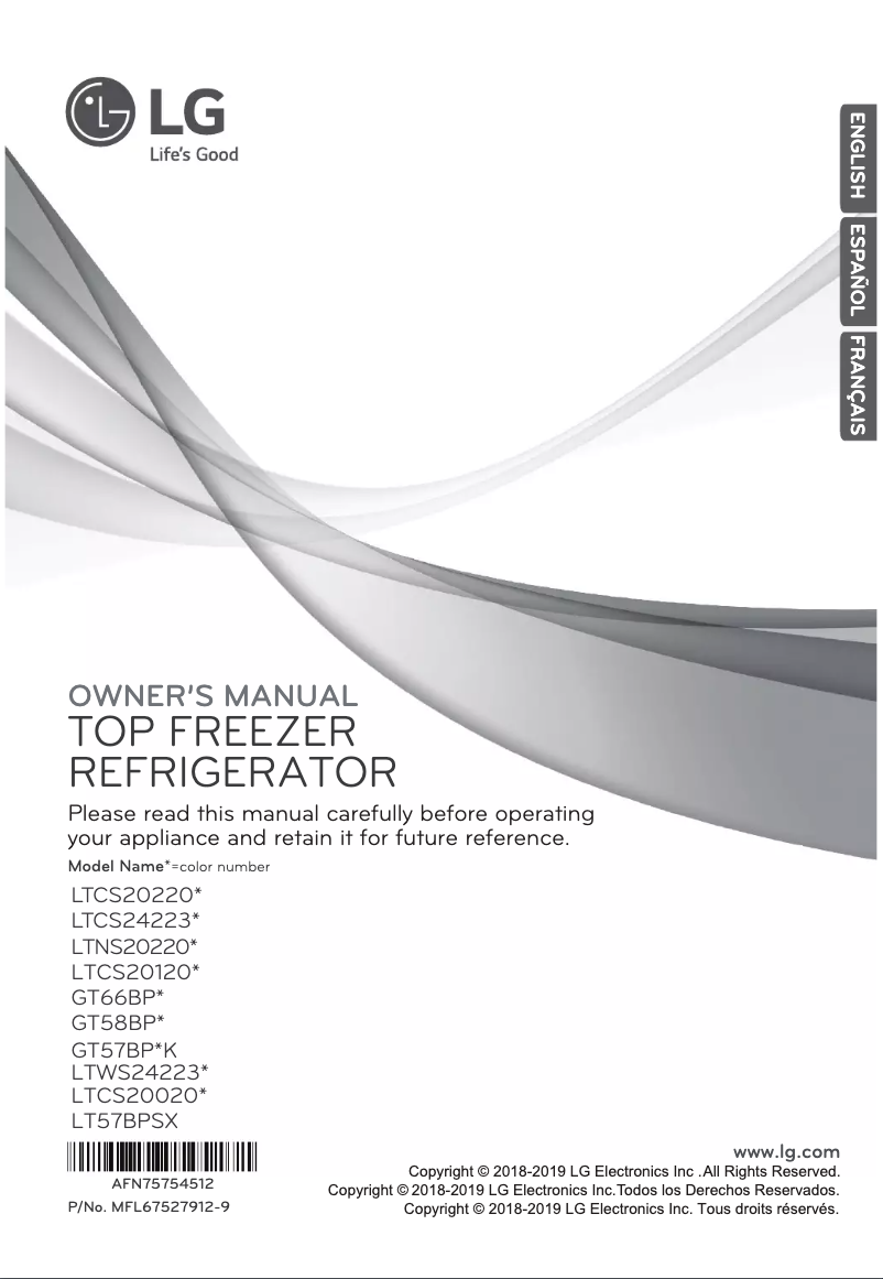 Imagen de la primera página del manual del dispositivo LTCS20020W